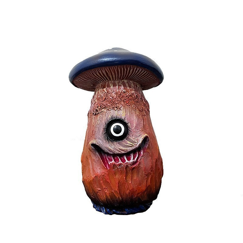 Halloween Mushroom Sculpture Resin Craft