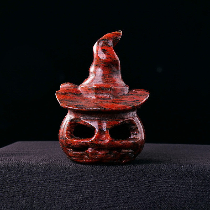 Natural Crystal Halloween Decorative Carving