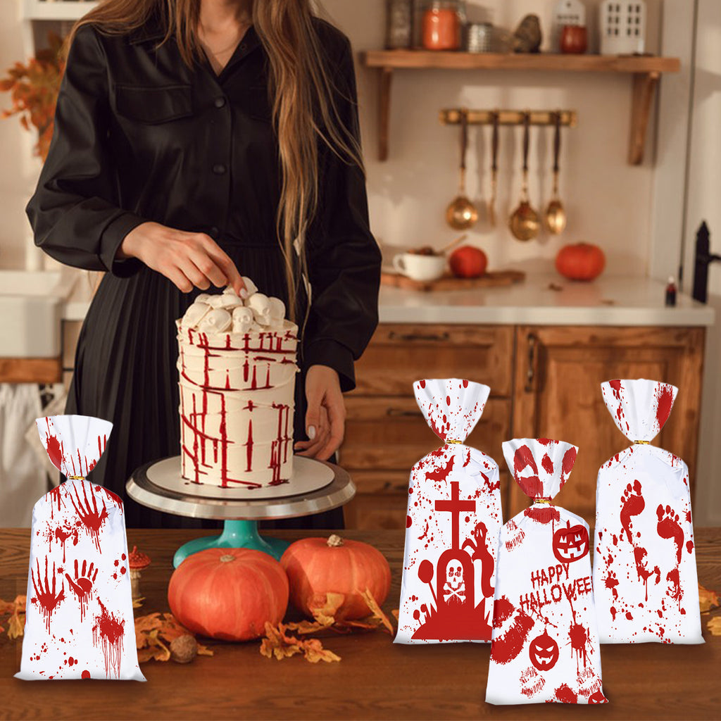50 PCS Halloween Bloody Treat Bags