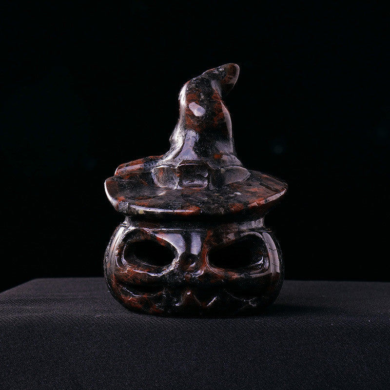 Natural Crystal Halloween Decorative Carving