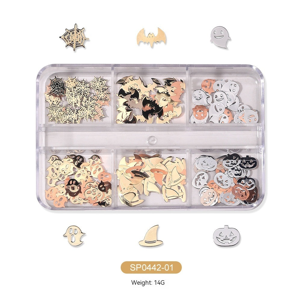 Halloween Alloy Skull Nail