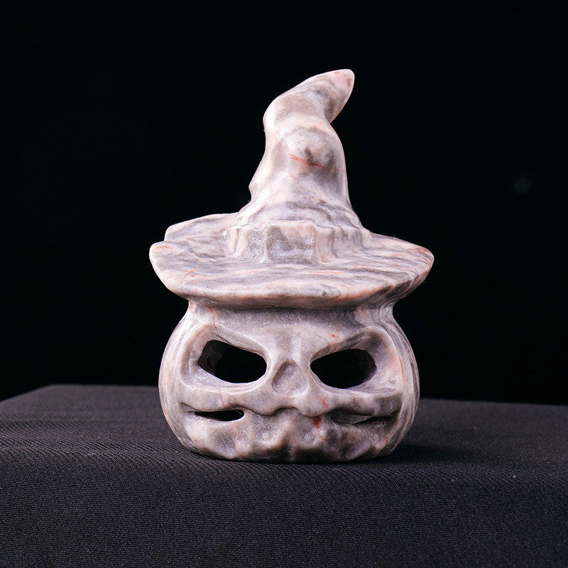 Natural Crystal Halloween Decorative Carving