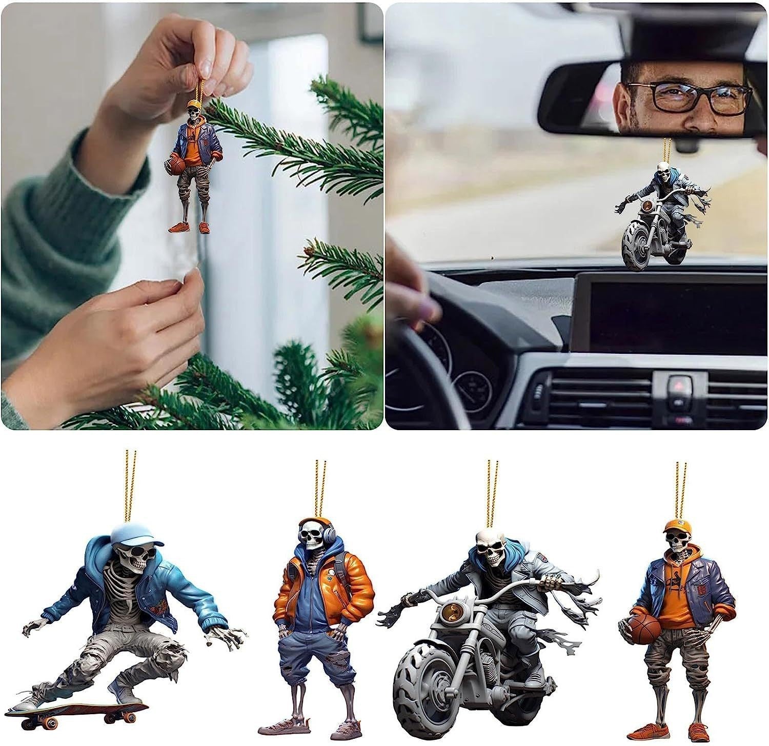 Halloween Skull Automobile Hanging