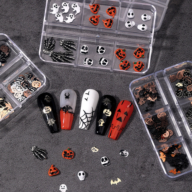 Halloween Alloy Skull Nail
