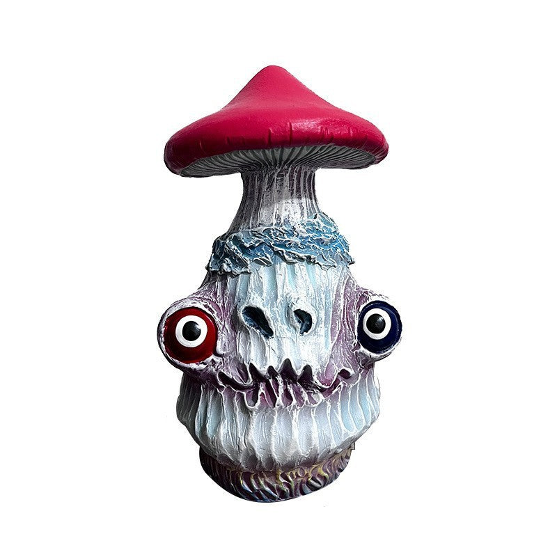 Halloween Mushroom Sculpture Resin Craft