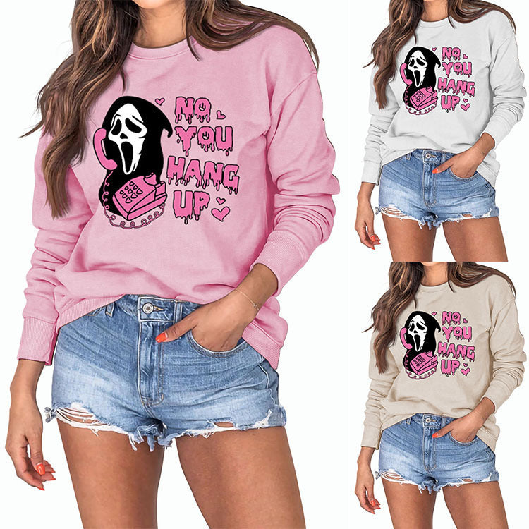 Women's Halloween Ghostface Pullover