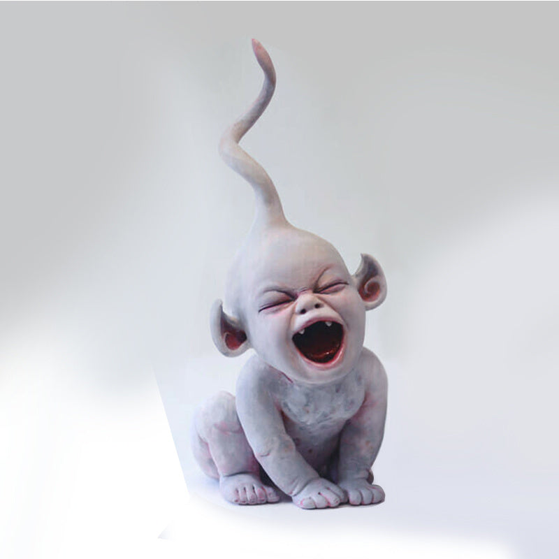 Halloween Scary Baby Resin Figurine
