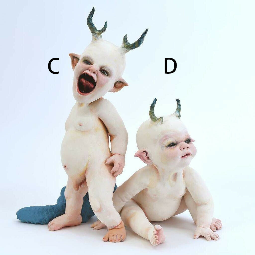 Halloween Scary Baby Resin Figurine