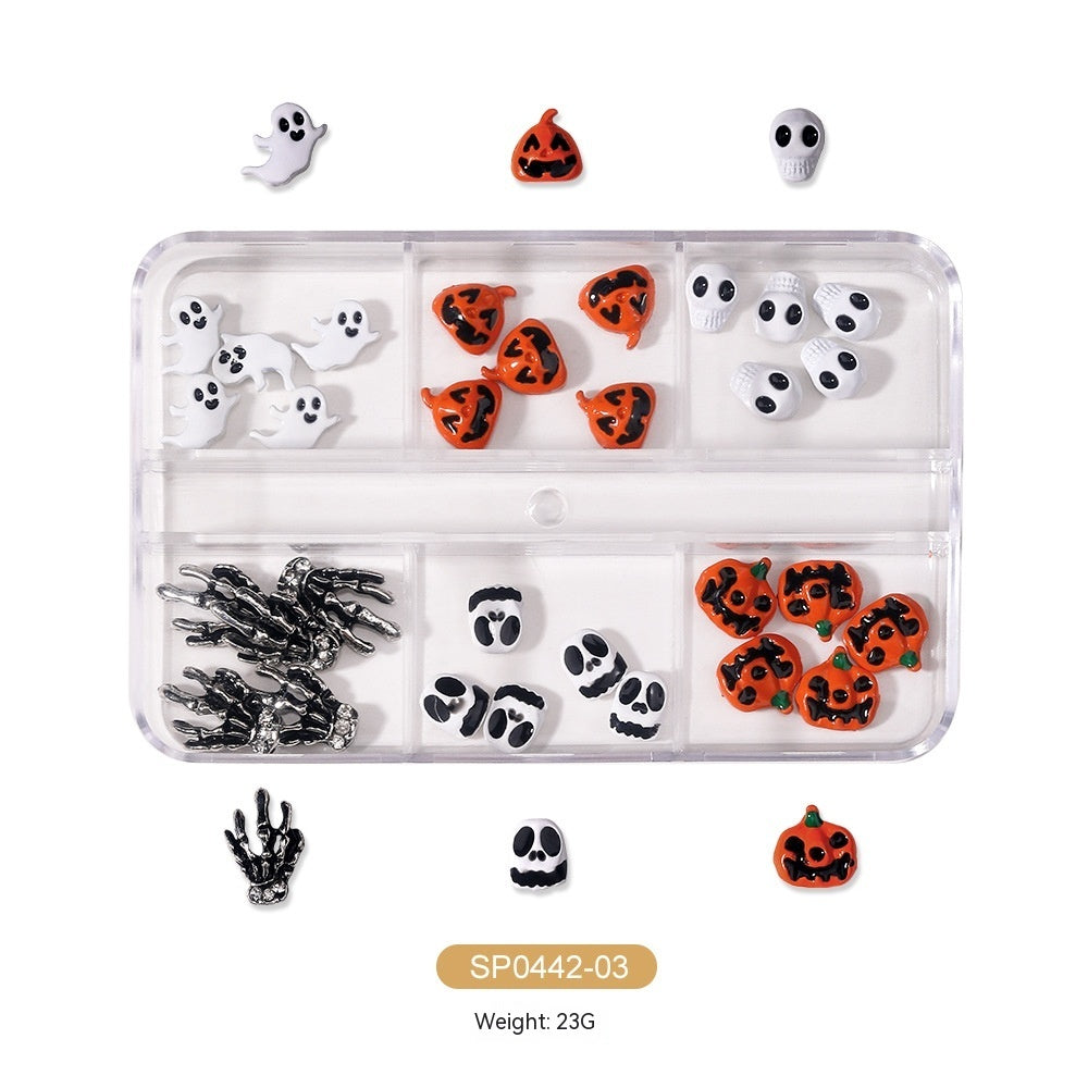 Halloween Alloy Skull Nail