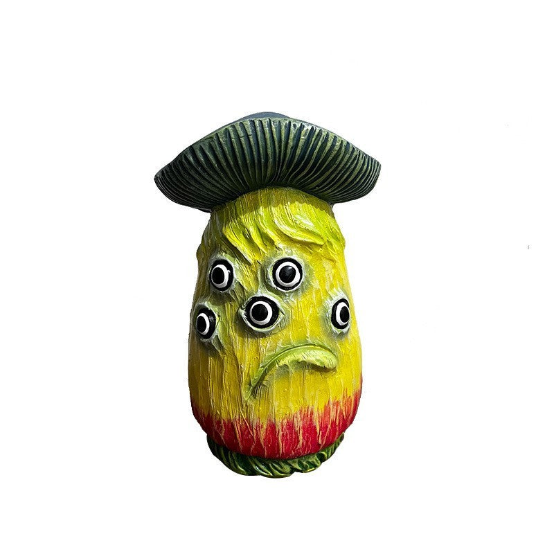 Halloween Mushroom Sculpture Resin Craft