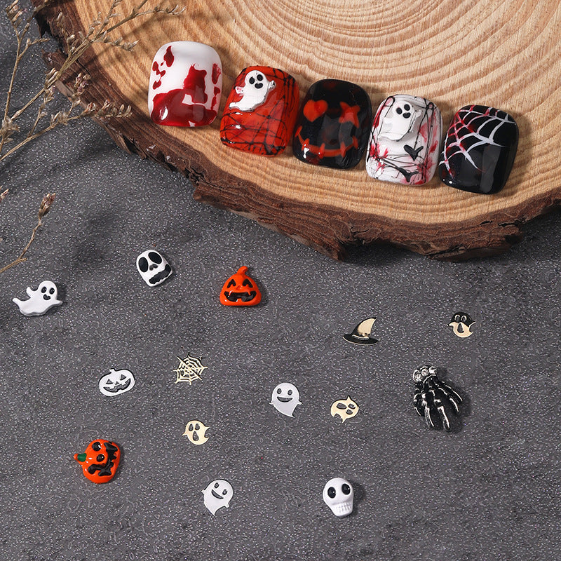 Halloween Alloy Skull Nail