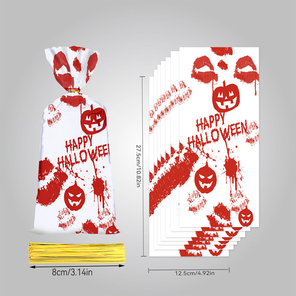50 PCS Halloween Bloody Treat Bags