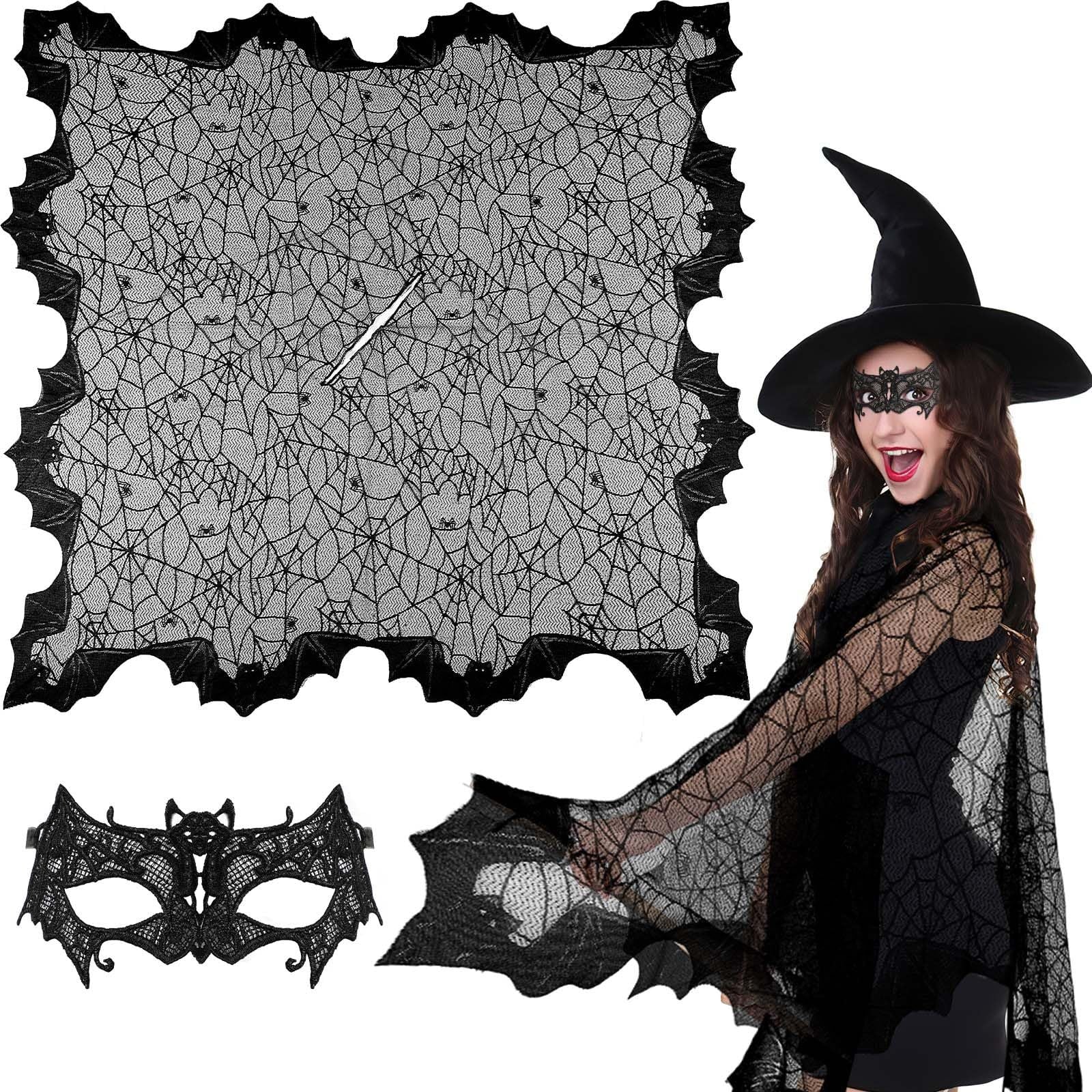 2 Pcs Halloween Poncho For Women